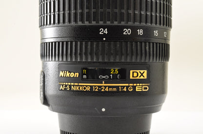 [Near Mint] Nikon DX AF-S Zoom Nikkor 12-24mm F/4 G Wide Angle Lens From JAPAN
