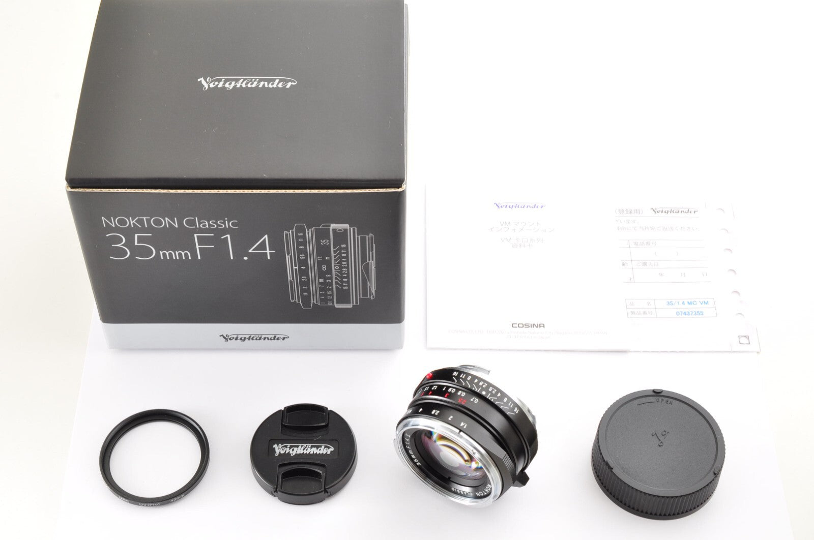 [Top Mint in BOX] Voigtlander NOKTON classic 35mm F/1.4 II MC VM Leica M JAPAN