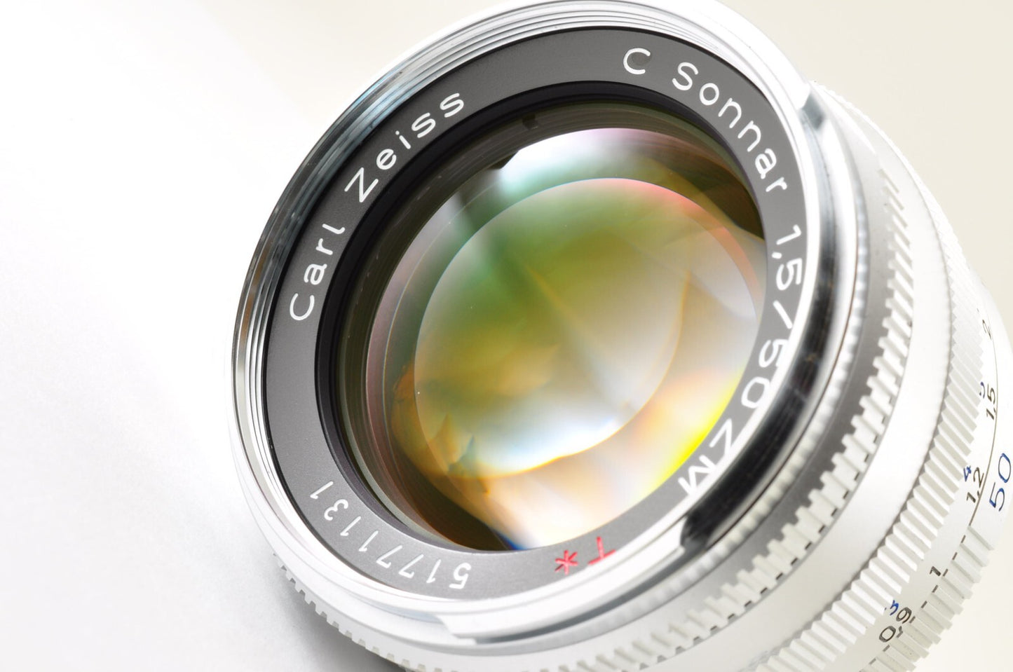 [MINT] Carl Zeiss C Sonnar 50mm F/1.5 ZM T* Lens Silver for Leica M From JAPAN