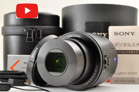 [Top Mint] SONY Cyber-Shot DSC-QX100 3.6x Lens style Digital camera Black JAPAN