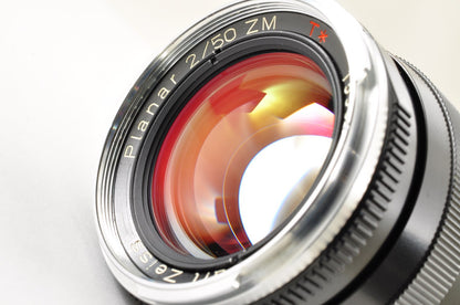[Mint in BOX] Carl Zeiss Planar 50mm F/2 ZM BLACK Leica M Mount Lens From JAPAN
