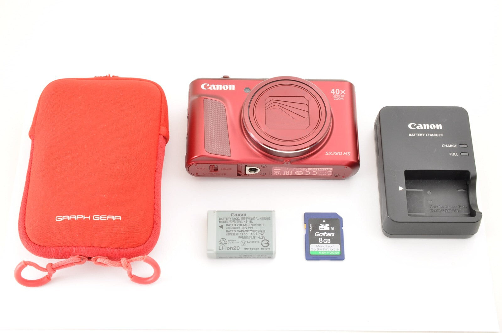 [Top Mint+++] Canon PowerShot SX720 HS RED 20.3MP Compact Digital Camera JAPAN
