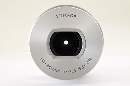 [Top Mint+++ SC: 8] Nikon 1 J4 Silver Double Zoom Kit 10-30mm VR & 30-110mm JPN