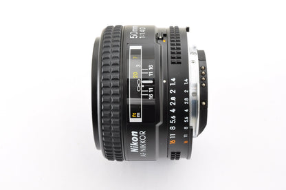 [Mint] Nikon Ai AF Nikkor 50mm f/1.4 D Standard Prime Lens w/ Case From JAPAN