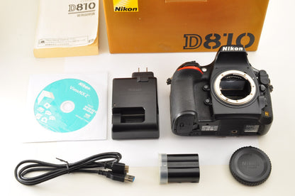 [Near Mint in BOX] Nikon D810 FX Digital SLR Camera 36.3 MP BODY Only JAPAN