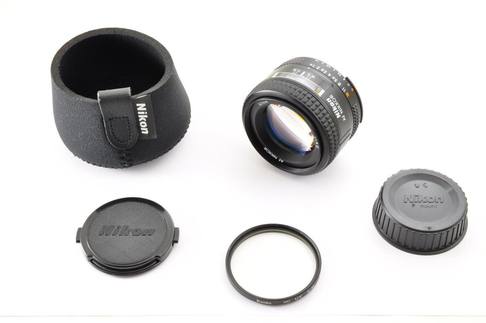 [Mint] Nikon Ai AF Nikkor 50mm f/1.4 D Standard Prime Lens w/ Case From JAPAN