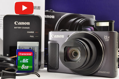 [Mint in BOX] Canon PowerShot SX620 HS 20.2MP 25x BLACK Compact Digital Camera