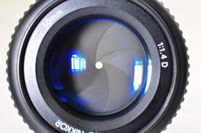 [Mint] Nikon Ai AF Nikkor 50mm f/1.4 D Standard Prime Lens w/ Case From JAPAN