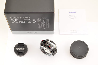 [Top Mint+++ in BOX] Voigtlander COLOR SKOPAR 35mm F/2.5 P II for M Mount JAPAN