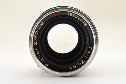 [Mint in BOX] Carl Zeiss Planar 50mm F/2 ZM BLACK Leica M Mount Lens From JAPAN