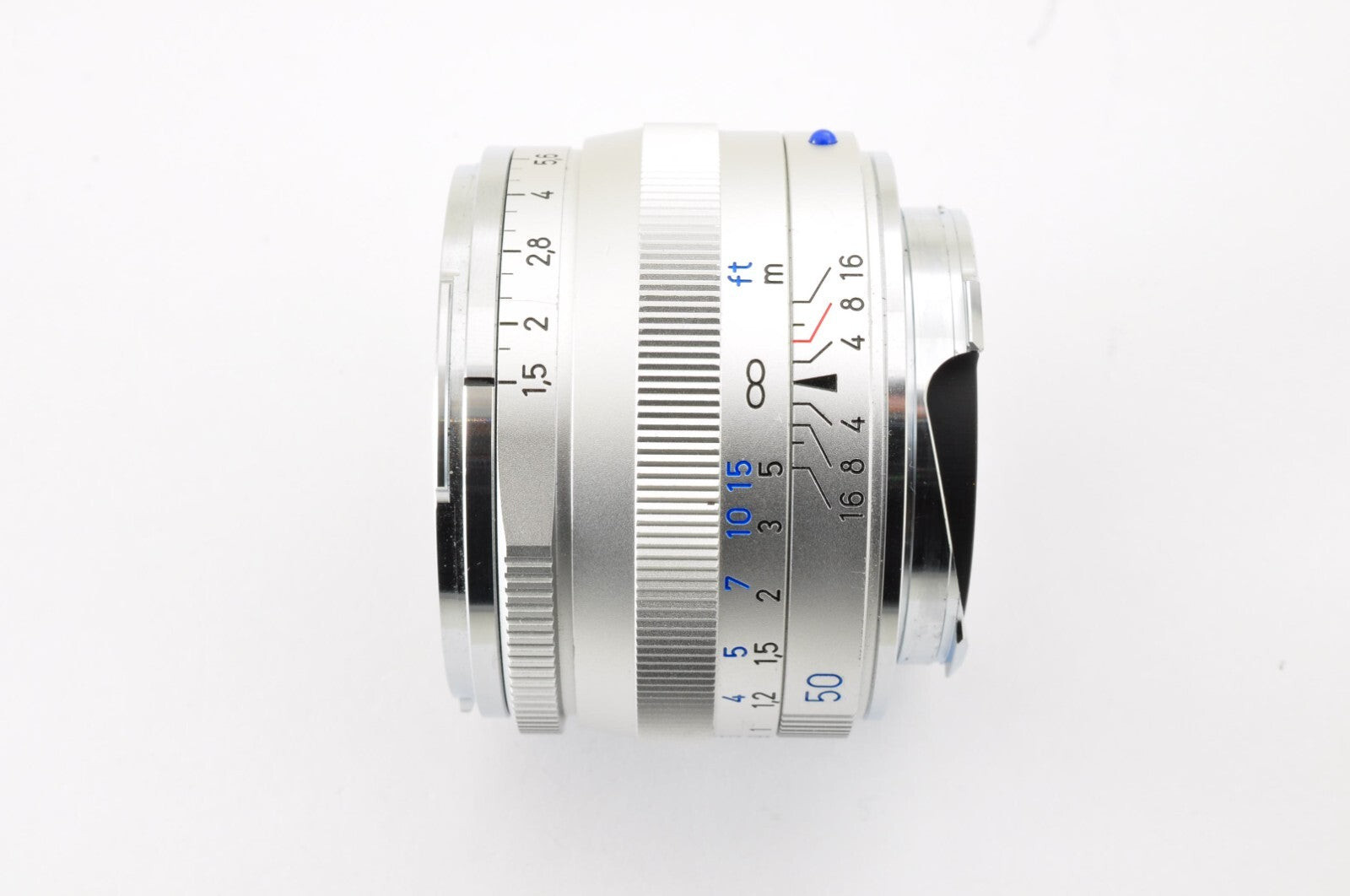 [MINT] Carl Zeiss C Sonnar 50mm F/1.5 ZM T* Lens Silver for Leica M From JAPAN
