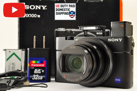 [US Duty Paid] SONY DSC-RX100M7 VII Compact Digital Camera in BOX Ship from USA