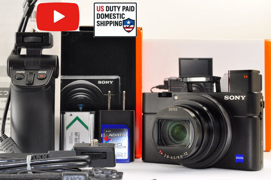 [US Duty Paid] SONY DSC-RX100M7 VII Shooting Grip Kit Digital Camera US Ships