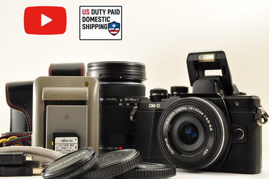 [Top Mint+] Olympus OM-D E-M10 Mark II 16.1 MP w/ 14-42mm EZ & 40-150mm Lens US