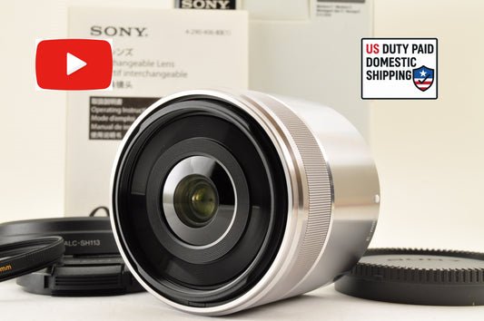 [Top Mint+++ in BOX] SONY E 30mm f/3.5 SEL30M35 SILVER E-Mount Macro Lens US OR