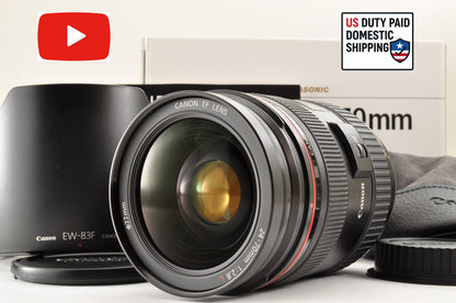 [Mint+++] Canon EF 24-70mm f/2.8 L USM Zoom Lens Full Frame EF Mount US OR Stock
