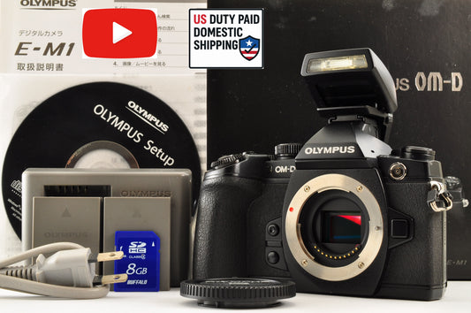 [Mint+ in BOX SC: 4140] Olympus OM-D E-M1 Digital Camera Black Body US OR Stock