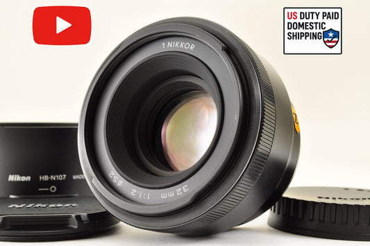 [Mint+++] Nikon 1 NIKKOR 32mm f/1.2 BLACK for Nikon CX Format RARE Ship from US