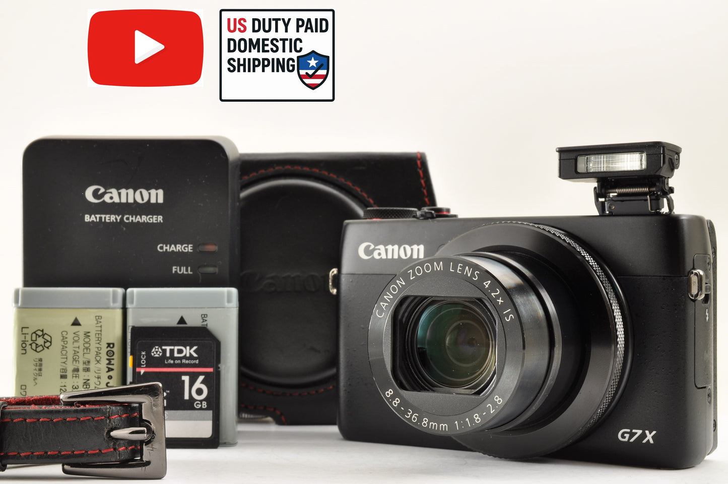 [Mint] Canon PowerShot G7 X G7X 20.2MP Compact Digital Camera w/ Case From USA