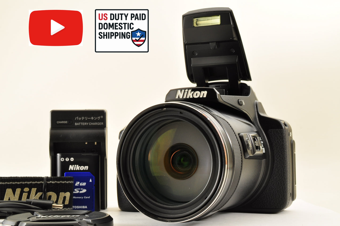 [Top Mint] Nikon COOLPIX P900 Compact Digital Camera 16MP 83x Zoom US OR Stock