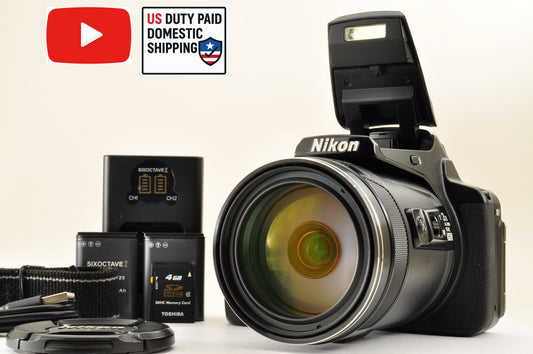 [Mint+] Nikon COOLPIX P900 Black 83x zoom 16MP Compact Digital Camera US Ships