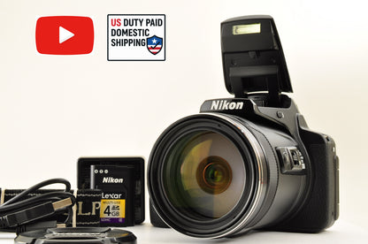 [Top Mint+] Nikon COOLPIX P900 Compact Digital Camera 16MP 83x Zoom US OR Stock