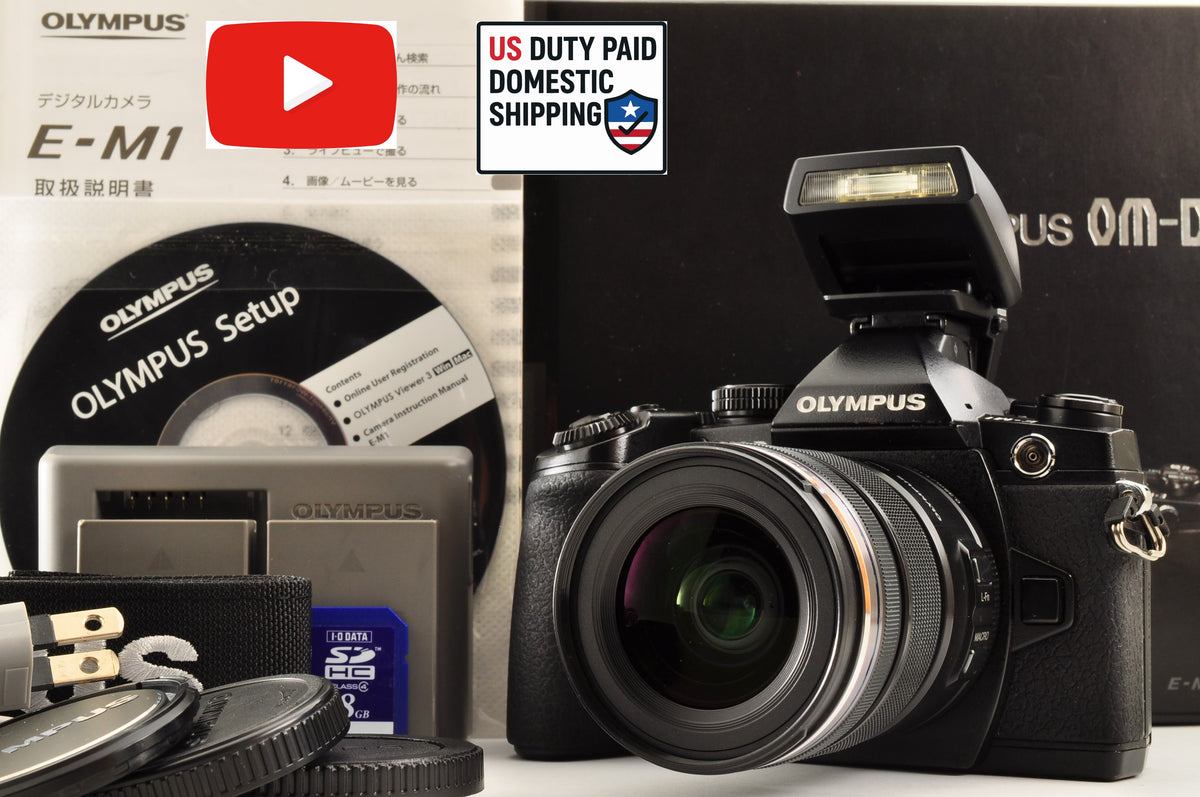 [Mint+ in BOX] OLYMPUS OM-D E-M1 Black 12-50mm EZ Lens kit Ship from US OR