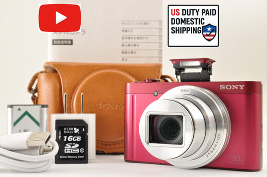 [Mint+] SONY Cyber-Shot DSC-WX500 Compact Digital Camera RED English US Ships