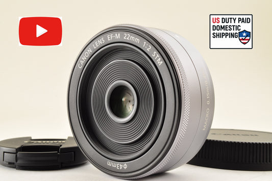 [Top Mint+] Canon EF-M 22mm f/2 STM AF Lens Silver for EOS EF-M Mount US OR Ship