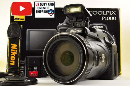 [Top Mint+ in BOX] Nikon COOLPIX P1000 x125 16.0MP Zoom 24-3000mm Ship from US