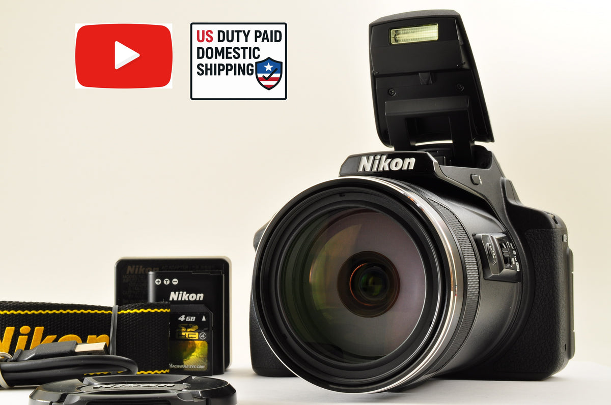[Top Mint+] Nikon COOLPIX P900 Black 83x zoom 16MP Compact Digital Camera US OR