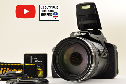 [Top Mint+] Nikon COOLPIX P900 Black 83x zoom 16MP Compact Digital Camera US OR