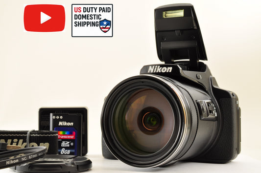 [Top Mint] Nikon COOLPIX P900 Black 83x zoom 16MP Compact Digital Camera US Ship