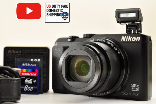 [Mint+] Nikon COOLPIX A900 BLACK 20.3MP Compact Digital Camera Ships from US