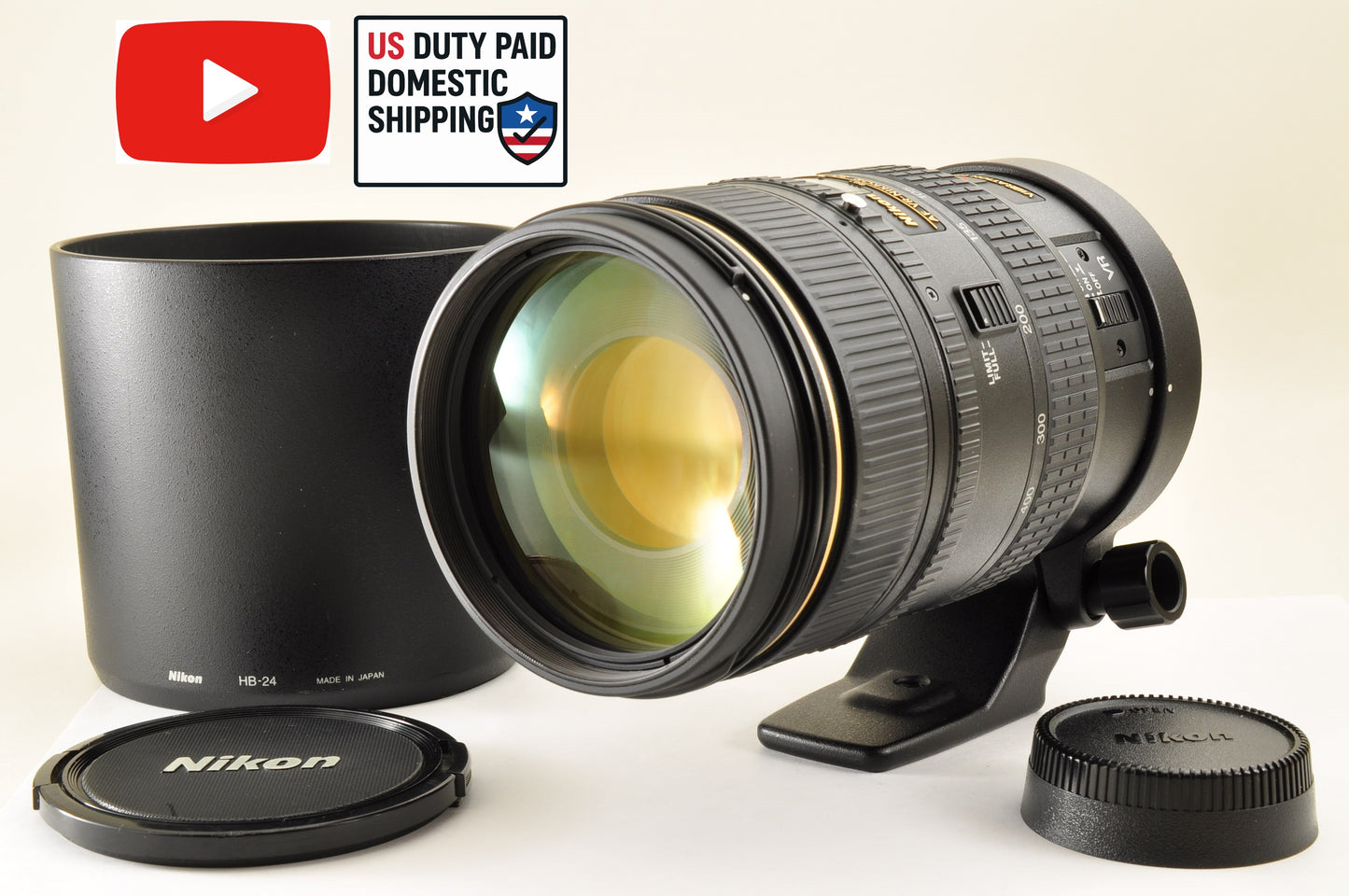 [Top Mint] Nikon AF NIKKOR 80-400mm f/4.5-5.6 D ED VR Zoom Lens Ship from US OR