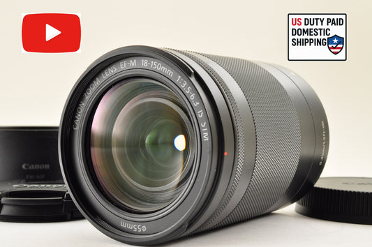 [Top Mint] Canon EF-M 18-150mm f/3.5-6.3 IS STM Graphite Zoom Lens US OR Stock