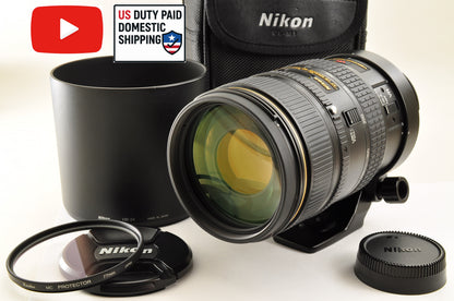 [Top Mint] Nikon AF NIKKOR 80-400mm f/4.5-5.6 D ED VR Zoom Lens Ship from USA