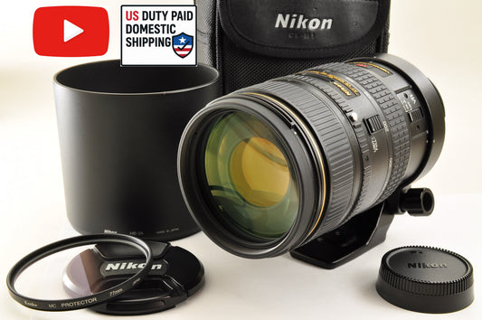 [Top Mint] Nikon AF NIKKOR 80-400mm f/4.5-5.6 D ED VR Zoom Lens Ship from USA