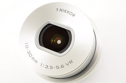 [Mint+ SC: 101] Nikon 1 J5 Silver Double Lens Kit 10-30mm & 30-110mm US Ships