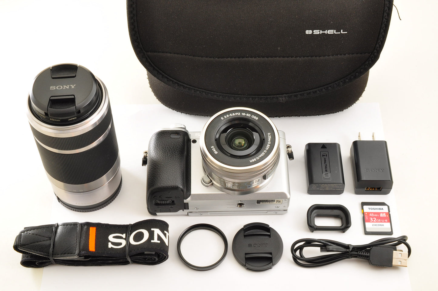 [Top Mint Count: 8090] Sony ILCE-6400Y A6400 Silver w/ SELP1650 SEL55210 US Ship