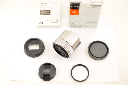 [Top Mint+++ in BOX] SONY E 30mm f/3.5 SEL30M35 SILVER E-Mount Macro Lens US OR