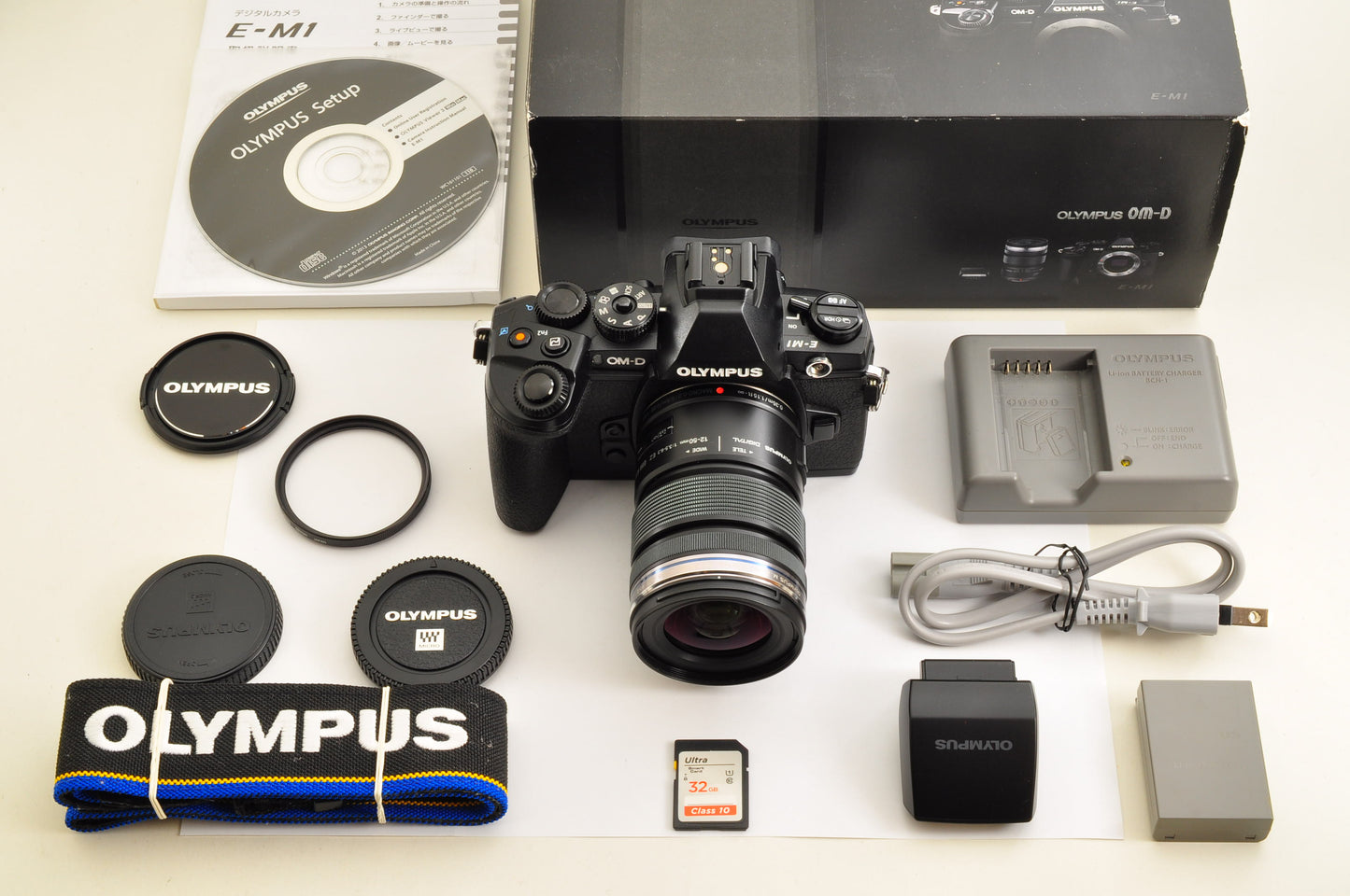 [Top Mint+ in BOX] OLYMPUS OM-D E-M1 Black 12-50mm EZ Lens kit Ship from US OR