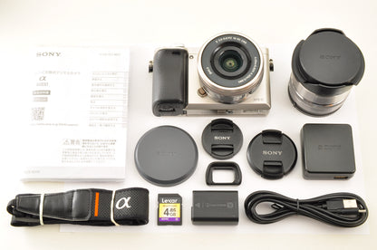 [Mint+++] SONY A6000 ILCE-6000Y SILVER SELP1650 & 16mm Fisheye converter US OR