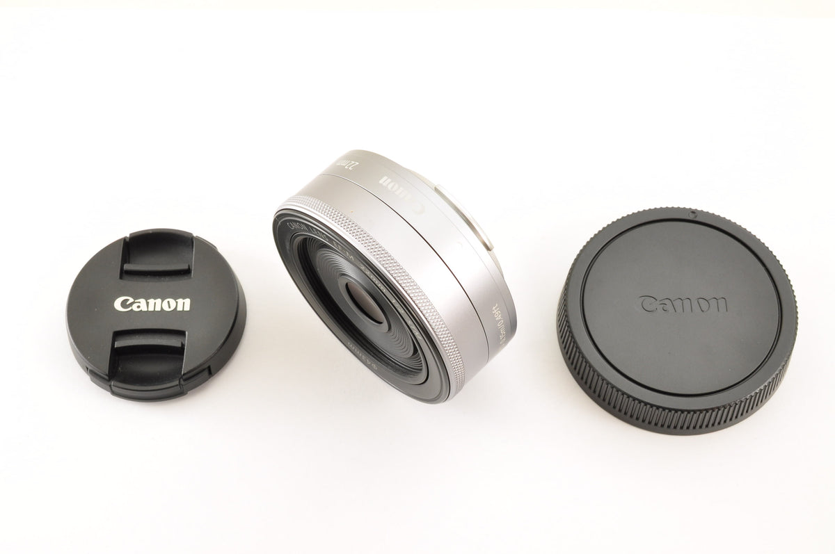 [Top Mint+] Canon EF-M 22mm f/2 STM AF Lens Silver for EOS EF-M Mount US OR Ship