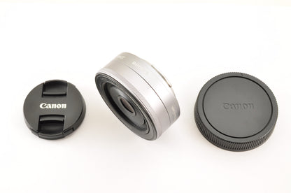 [Top Mint+] Canon EF-M 22mm f/2 STM AF Lens Silver for EOS EF-M Mount US OR Ship