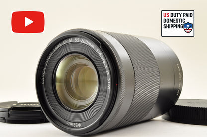 [Top Mint+++] Canon EF-M 55-200mm f/4.5-6.3 IS STM Black for EF-M Lens US Stock