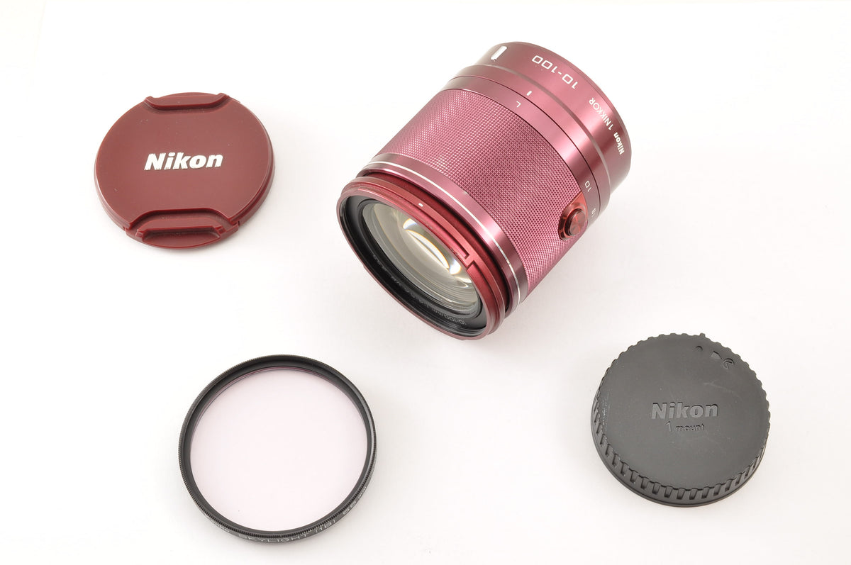 [Mint+++++] Nikon 1 NIKKOR 10-100mm F/4-5.6 VR ZOOM Lens RED Ship from US OR