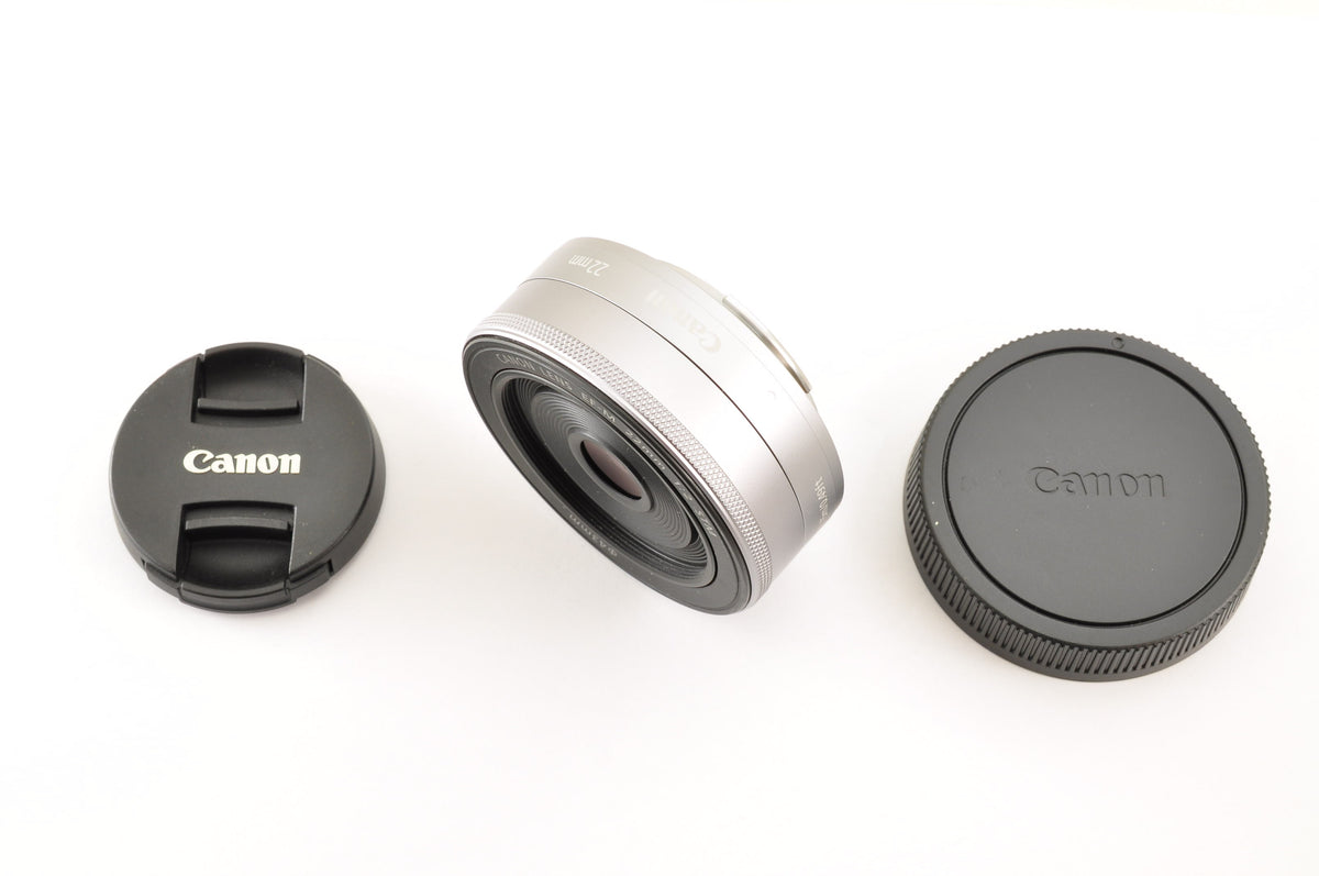 [Top Mint+] Canon EF-M 22mm f/2 STM AF Lens Silver for EOS EF-M Mount US OR Ship