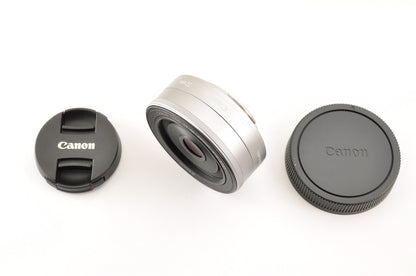 [Top Mint+] Canon EF-M 22mm f/2 STM AF Lens Silver for EOS EF-M Mount US OR Ship