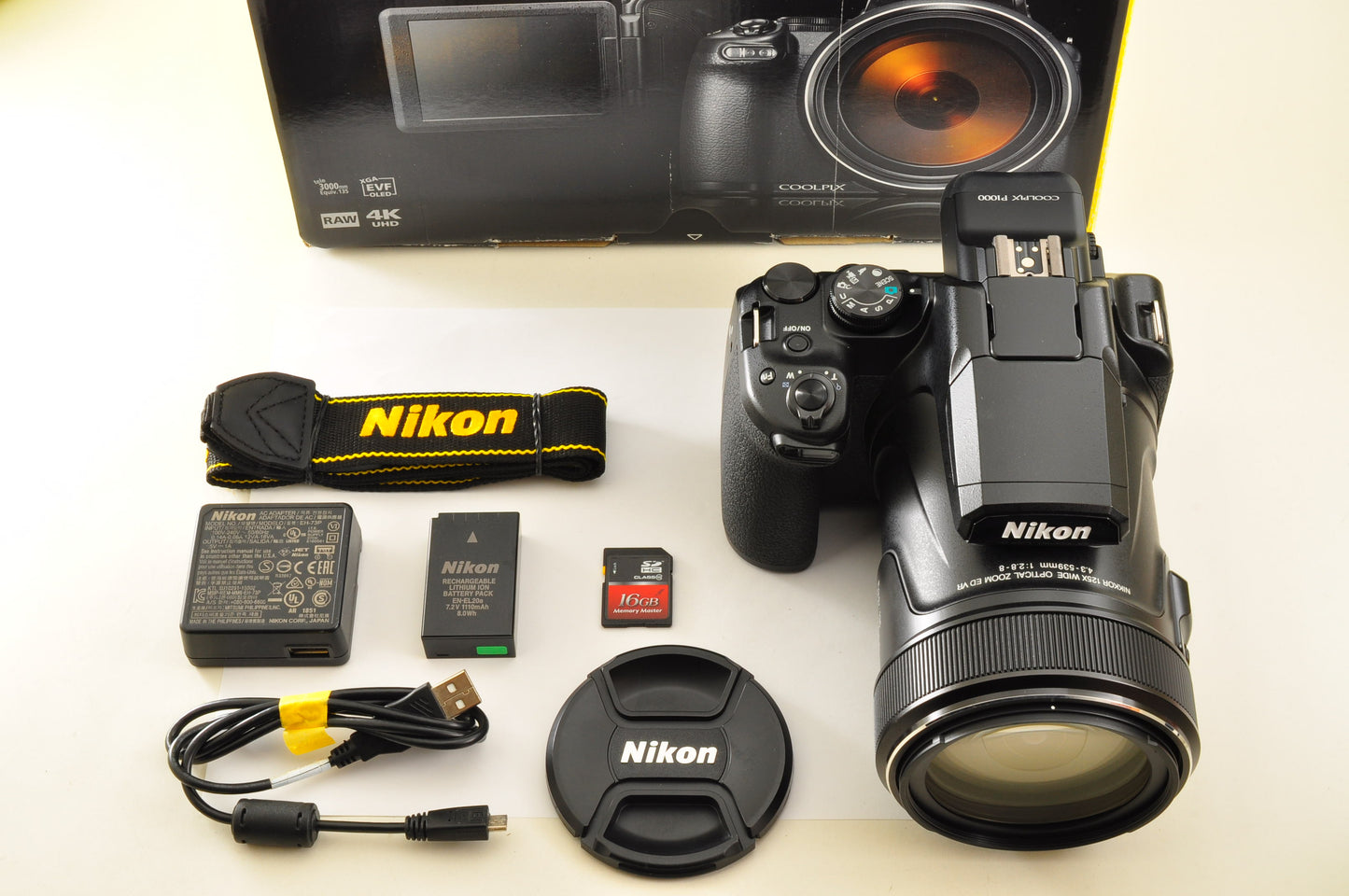 [Top Mint+ in BOX] Nikon COOLPIX P1000 x125 16.0MP Zoom 24-3000mm Ship from US